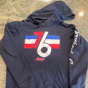 76er’s Hoodie Sweatshirt, Size Small